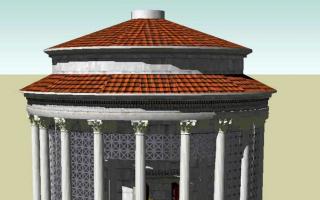 Vestos šventykla Romoje Kas pastatė Vestos šventyklą Romoje