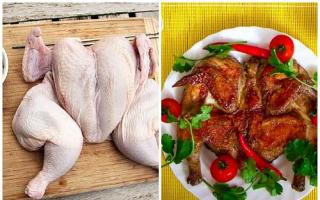 طريقة نقع الدجاج بالتبغ وطهيها في الفرن أو المقلاة