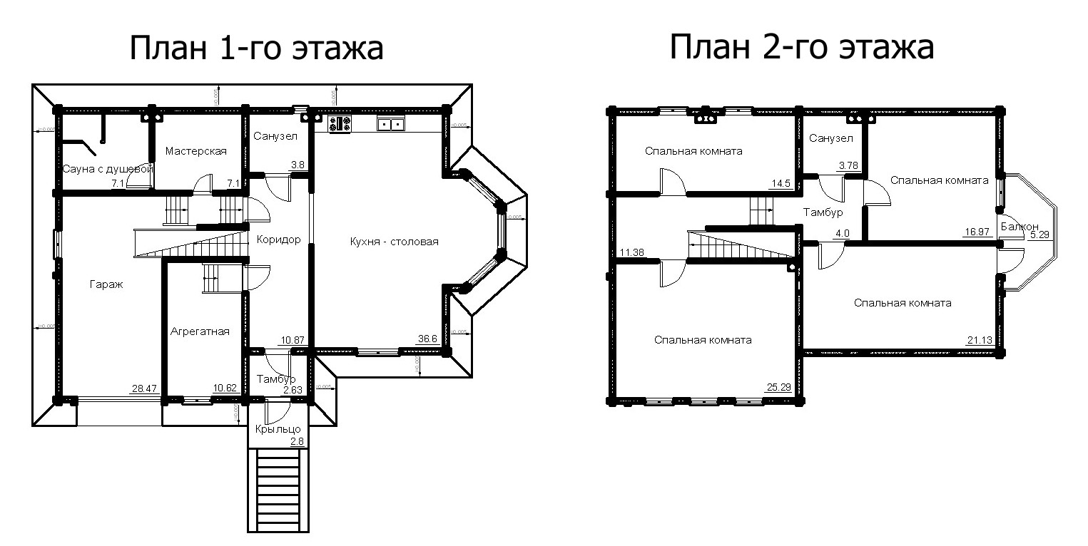 Балкон на плане этажа