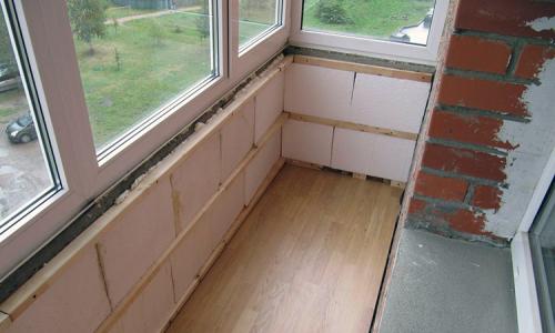 Cum să izolați un balcon în interior - opțiuni de izolare și caracteristicile acestora