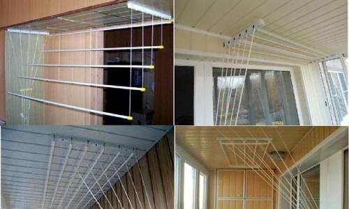 Επιλέγουμε ένα αμπέλι για το στέγνωμα των ρούχων στο μπαλκόνι - τοποθετούμε οροφή ή τοίχο